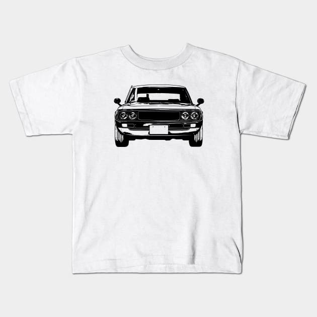 1975 Skyline Kenmeri Sketch Art Kids T-Shirt by DemangDesign